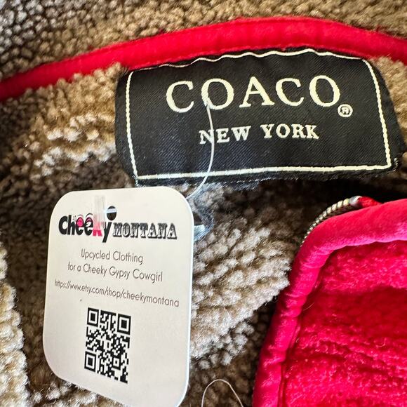 University Montana Grizzlies Fleece Vest XL Red Full Zip Football Tailgate UM - Picture 5 of 6